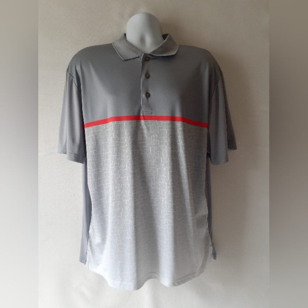 Grand Slam men's gray short sleeve golf polo shirt size XL